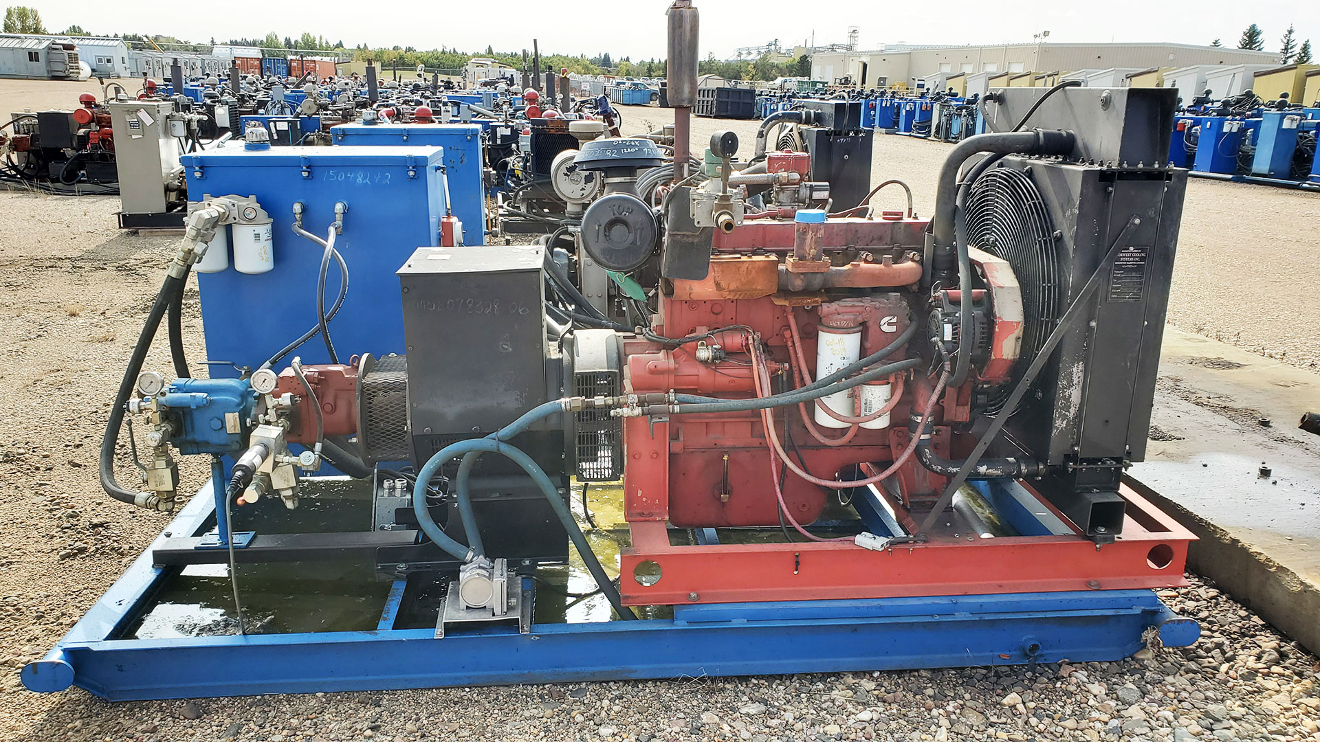Hydraulic Power Pack - used / surplus water transfer or oil transfer pump packages for sale in Alberta