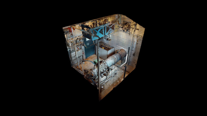 Interior 1 - natural gas turbine - Used 2500 kW / 2 MW Allison Natural Gas Turbine Generator Package for sale in Alberta