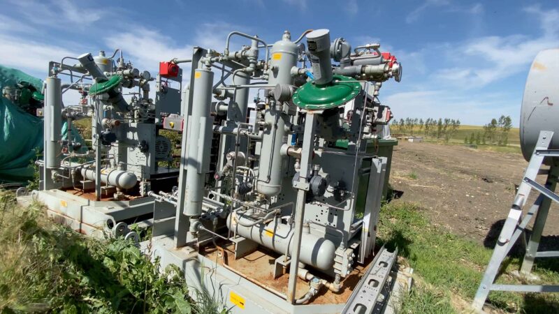 Two FREE 10HP VRU Compressors Rotorcomp NK40 available for pickup in Three Hills Alberta - 3
