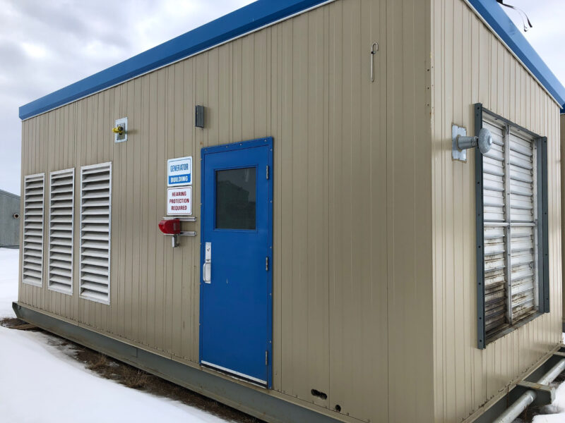 Used 400kW CAT G3412TA / Stamford HCI432F1 Generator for sale in Alberta Canada Behind the fence power surplus oilfield energy equipment 1