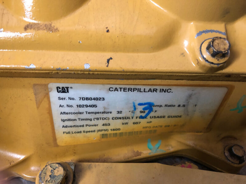 Used 400kW CAT G3412TA / Stamford HCI432F1 Generator for sale in Alberta Canada Behind the fence power surplus oilfield energy equipment 10