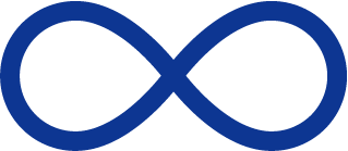 infinity icon blue