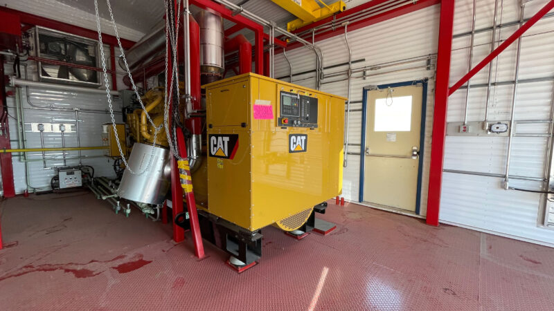 For Sale New Never Used Surplus Twin 1 MW (2 MW Total) CAT Caterpillar G3512 SR5 Generator Package available in Calgary Alberta Canada genset 1000kw 2000kw oilfield energy oil and gas equipment 8