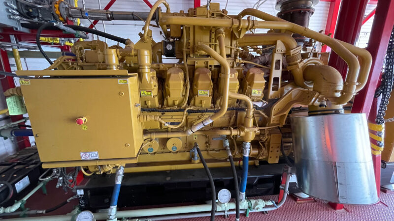 For Sale New Never Used Surplus Twin 1 MW (2 MW Total) CAT Caterpillar G3512 SR5 Generator Package available in Calgary Alberta Canada genset 1000kw 2000kw oilfield energy oil and gas equipment 9