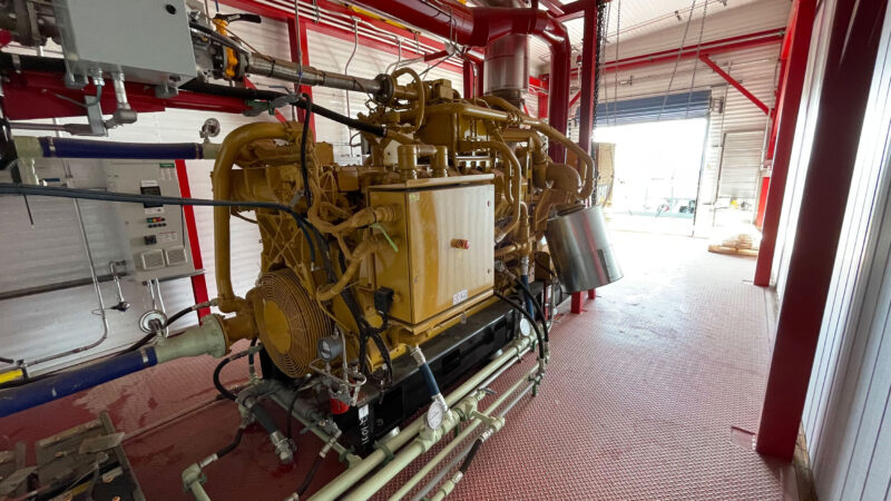 For Sale New Never Used Surplus Twin 1 MW (2 MW Total) CAT Caterpillar G3512 SR5 Generator Package available in Calgary Alberta Canada genset 1000kw 2000kw oilfield energy oil and gas equipment 10