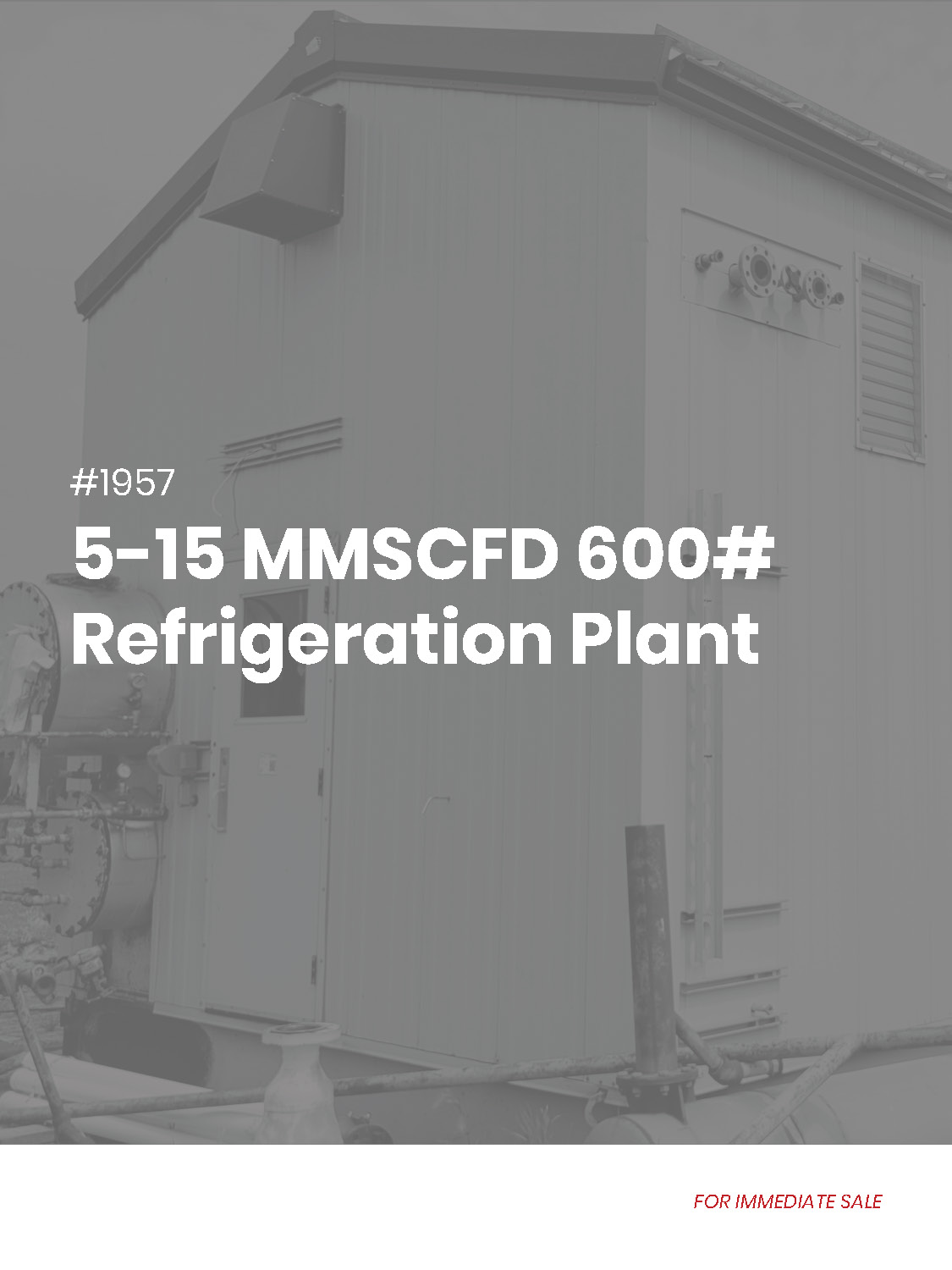 5MMSCFD 15MMSCFD 12 15 MMSCFD Gas Refridge Refrigeration Plant for Sale in Alberta Canada