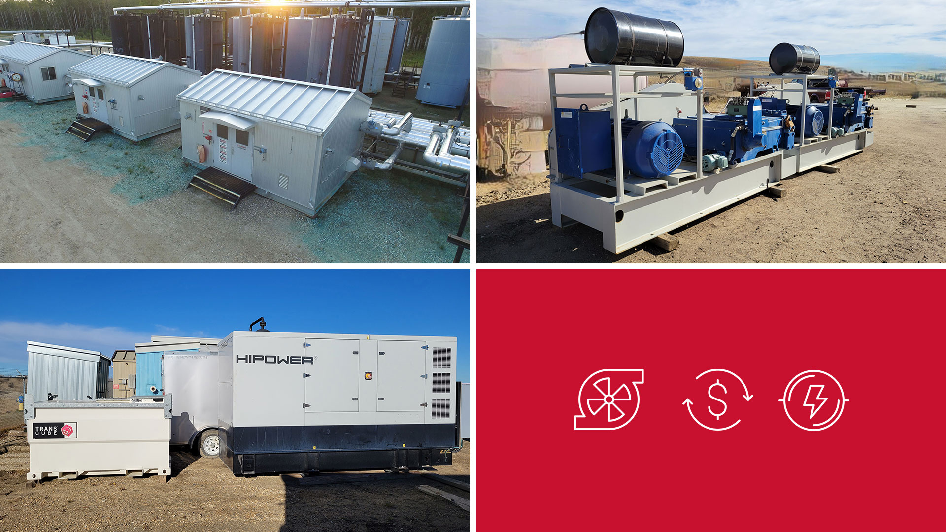 Just Listed For Sale! Two 165HP W165-M Pump Packages, Two 300HP 300Q Unitized Pump Skids & 200kW Diesel Generator for sale in Alberta Canada used surplus new never-used oilfield oil and gas energy equipment