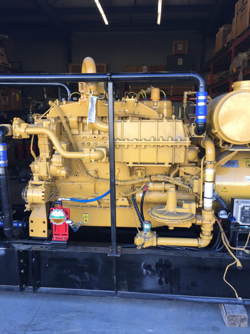 Never-used Two 170 kW (340 kW in Parallel) Caterpillar CAT 3406 Skidded Natural Gas Generators for Sale in Alberta Canada – Surplus New Energy Power Generation Gensets for Sale 2