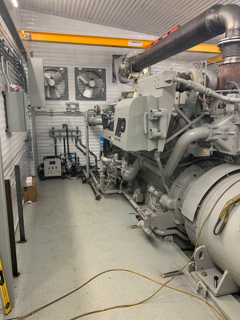 For sale Never-used 1.2MW 1200kW Waukesha 7044GSI Natural Gas Generator Packages 4