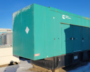 For sale used Cummins 500kW Standby / 450kW Prime Sound Attenuated Diesel Genset Alberta Canada Camrose Red Deer Edmonton Calgary Lethbridge High River Okotoks Airdrie Leduc Grand Prairie Fort McMurray