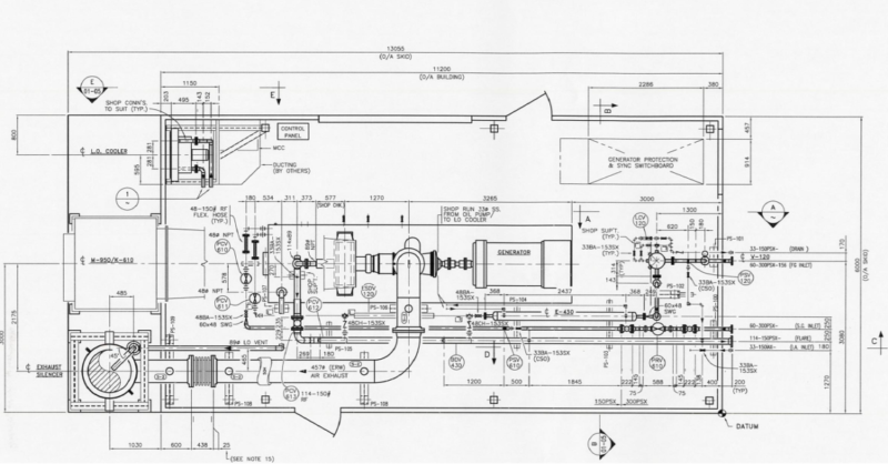 Two (2) Solar T1300 1 MW 1000 kW Natural Gas Turbine Generator Packages CJV-U554 - Image 9