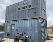 For sale stock surplus Used 1.3MW 1300kW 60Hz 480V Cummins QSK60 Enclosed Natural Gas Generator Package