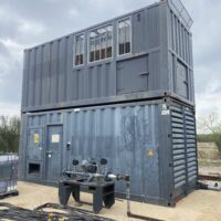 For sale stock surplus Used 1.3MW 1300kW 60Hz 480V Cummins QSK60 Enclosed Natural Gas Generator Package