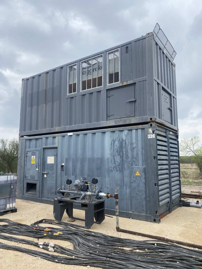 For sale stock surplus Used 1.3MW 1300kW 60Hz 480V Cummins QSK60 Enclosed Natural Gas Generator Package