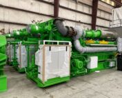 For sale Three (3x) New / Never-used Surplus Jenbacher Type 6 JGS 620 3.3MW 4160V 60Hz Natural Gas Generator Gensets Power Plant Reciprocating Engines Sets