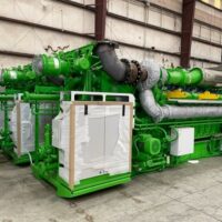 For sale Three (3x) New / Never-used Surplus Jenbacher Type 6 JGS 620 3.3MW 4160V 60Hz Natural Gas Generator Gensets Power Plant Reciprocating Engines Sets