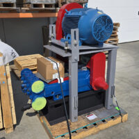 Surplus Stock Overhauled Remanufactured zero-houred 0-houred Refurbished National 80T-3L Triplex Unitized / Mini Skid Plunger Pump for Sale Nisku Edmonton Alberta Canada