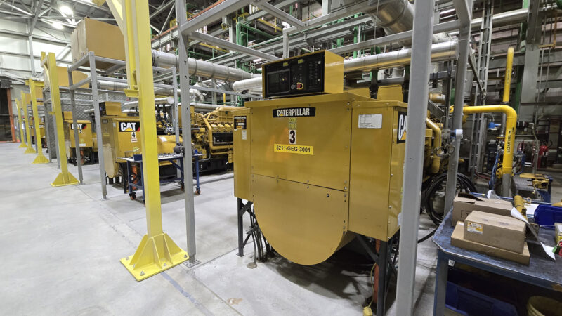 For Sale Surplus Stock Used Caterpillar G3520C 2055kW 2MW 4160V 60Hz Natural Gas Open-skid Generator Packages