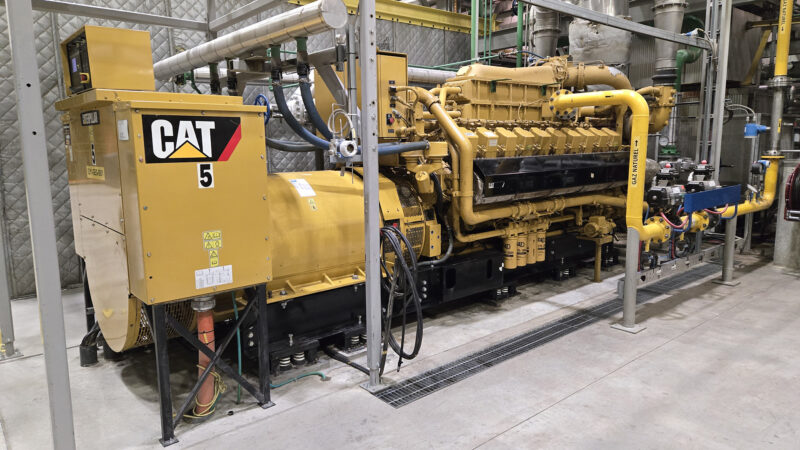 Used Caterpillar G3520C 2055kW 2MW 4160V 60Hz Natural Gas Open-skid Generator Packages CJV-U588 - Image 3
